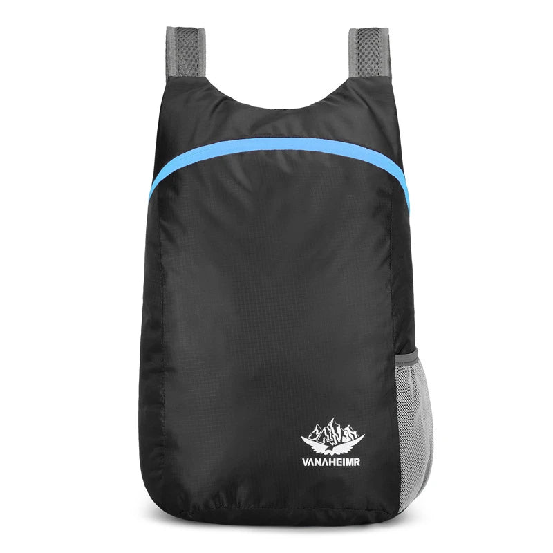 New Foldable Fitness Bag Lightweight Outdoor Cover Waterproof Wide Shoulder Strap Nylon Fabric Multi Color Backpack