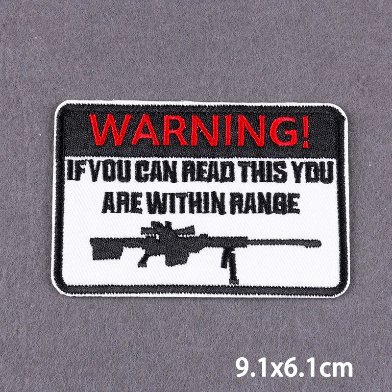 Indicative Slogan Patch Iron/Sew On Patches For Clothing Thermoadhesive Patches Embroidery/Fusible Patch Stay Weird Applique DIY