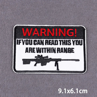 Indicative Slogan Patch Iron/Sew On Patches For Clothing Thermoadhesive Patches Embroidery/Fusible Patch Stay Weird Applique DIY