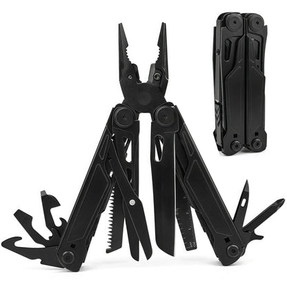 Multitool  18-in-1 EDC Pocket Knife Set with Wire Stripper, Pliers, and Pocket Clip, Gifts for Men, Stainless Steel Scissors