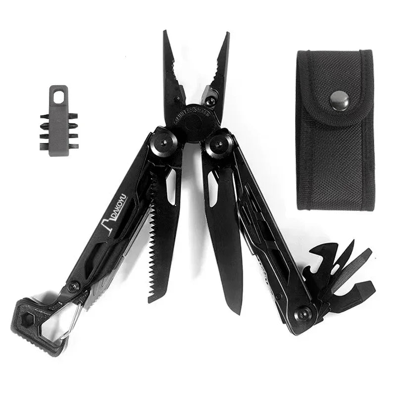 DAKOYU DKShadow Multitool Camping Pliers with Emergency Whistle -8 Color Compact Outdoor Tool, Suitable for Hiking and Camping