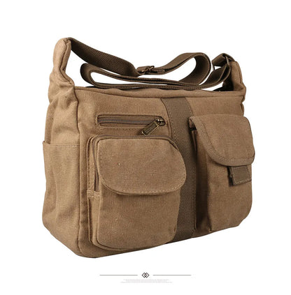 Men Canvas Shoulder Bags Casual Tote Travel Men's Crossbody Bag Luxury Messenger Bags Fashion High Quality Handbag men's sh