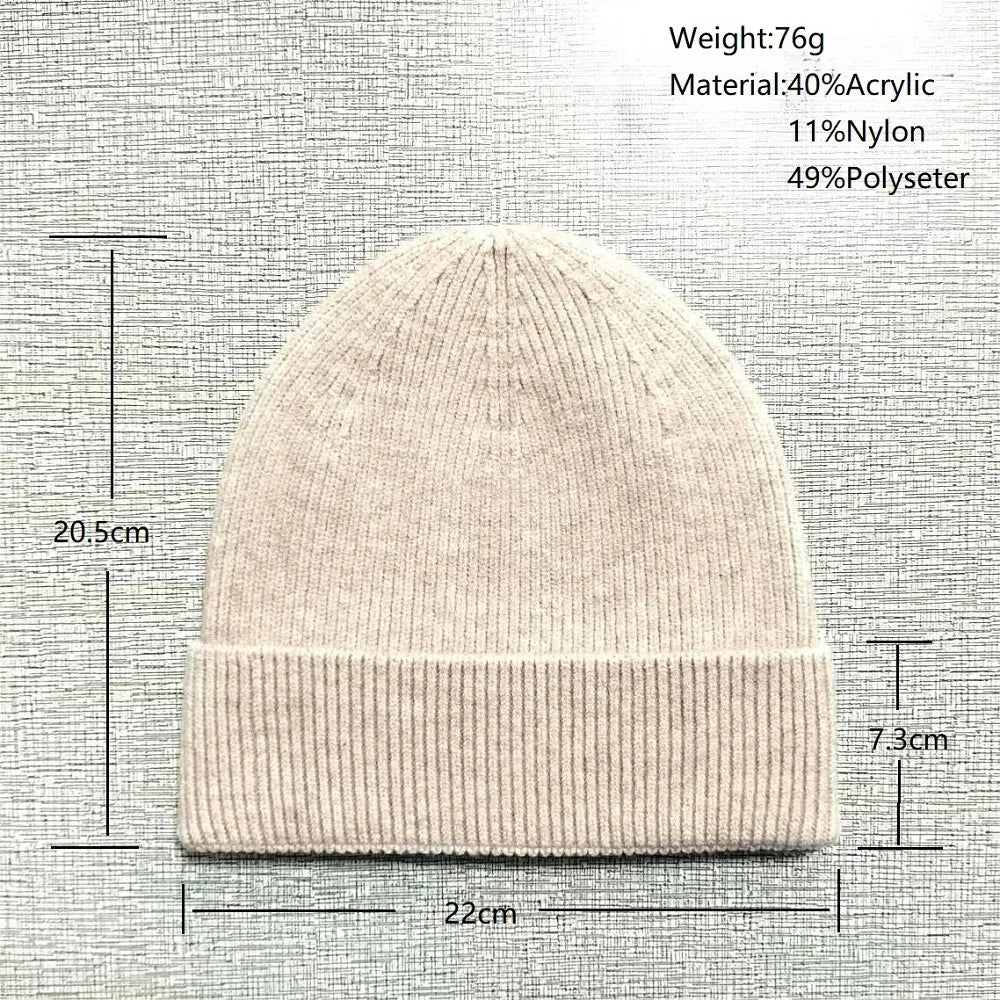 Integrated Seamless knitted Hat Winter Fabric Hat For Adult Unisex Skullies & Beanies