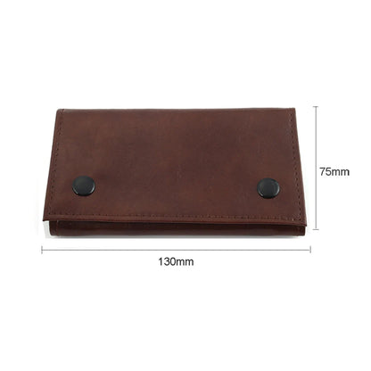 Leather Tobacco Pouch Bag Wallet Bag Tobacco Herb Bag Pouch Case Portable Smoking Pipe Cigarette Rolling Papers Storage Bag