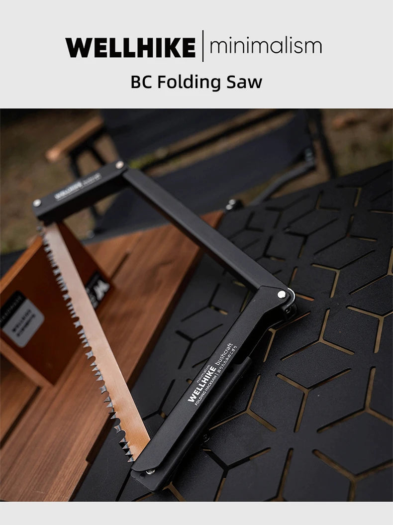 Wellhike Outdoor Folding Handsaw Multi-functional Portable Handsaw Camping Quick Steel Bar Wilderness Wood Cutting Tools