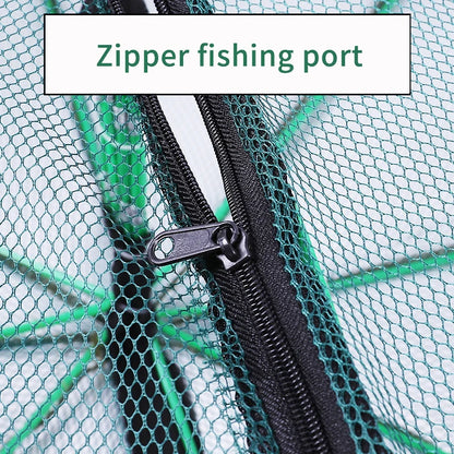 Mesh for Fishing Crayfish Net Fish Trap Foldable Crayfish Catcher Casting Network Crab Trap Catchers Cage Fishing Accessories