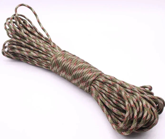 10/20m 7-core Military Nylon Braided Parachute Rope 550LB Suitable for DIY Outdoor Survival Adventure Camping Climbing Fishing
