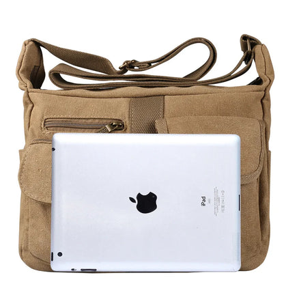 Men Canvas Shoulder Bags Casual Tote Travel Men's Crossbody Bag Luxury Messenger Bags Fashion High Quality Handbag men's sh