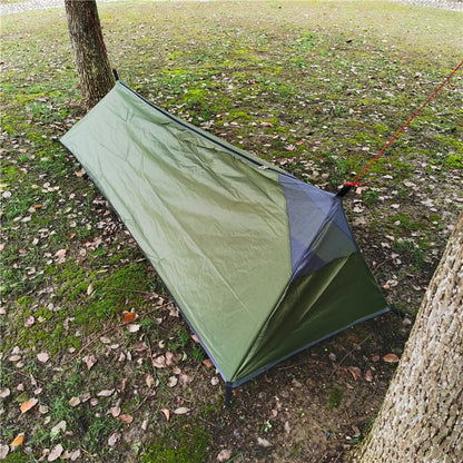 Backpacking Tent Outdoor Camping Sleeping Bag Tent Lightweight Single Person Tent with Mosquito Net