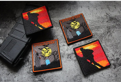 3D Embroidery Creative  Gold Coins and Stereo Eagles Armband  No Signal Woven With Hook Loop For Backpack Clothing Custom Patch