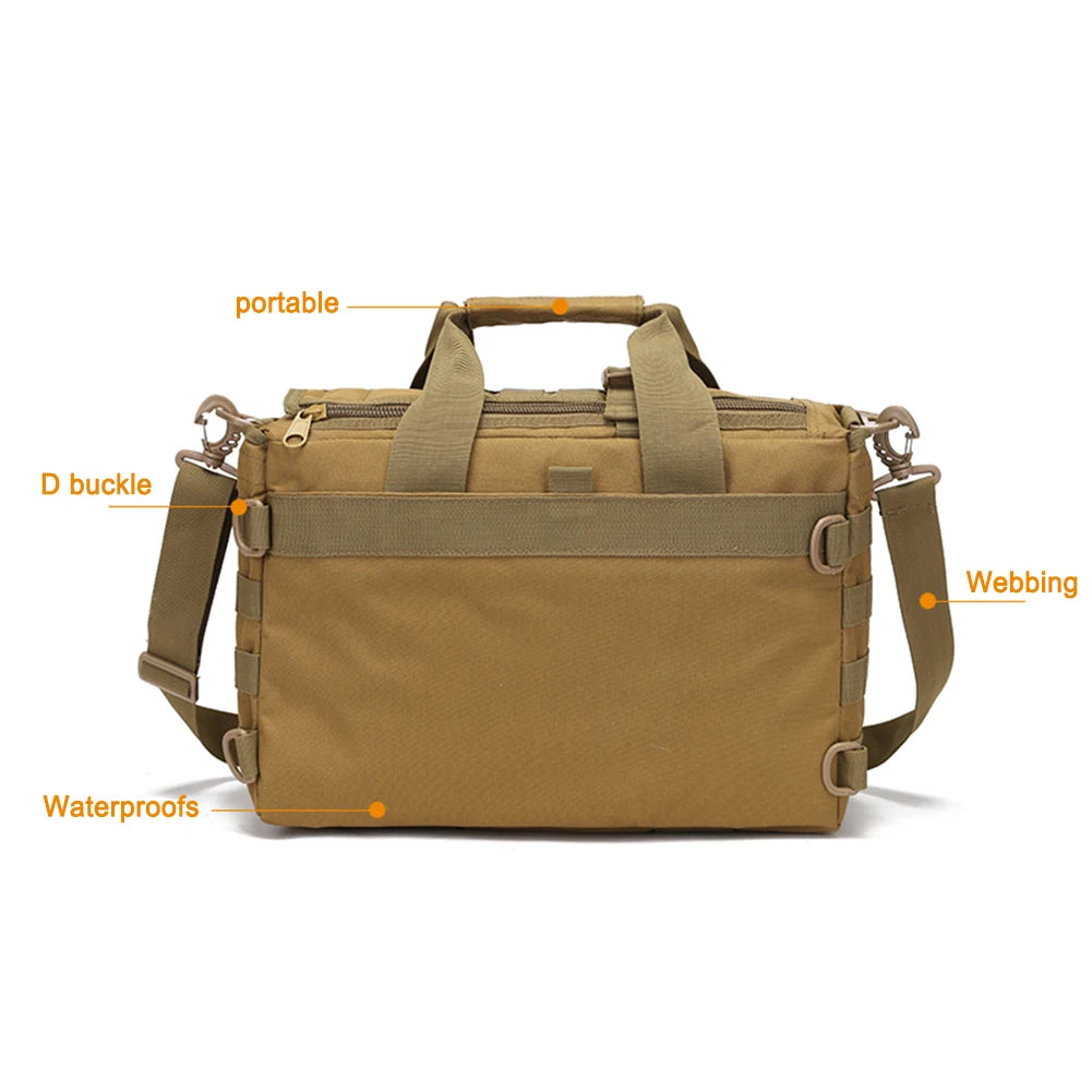 Tactical Messenger Bag Mult-Pockets Military Sling Shoulder Bag Multi-functional MOLLE for Hunting Climbing Cycling