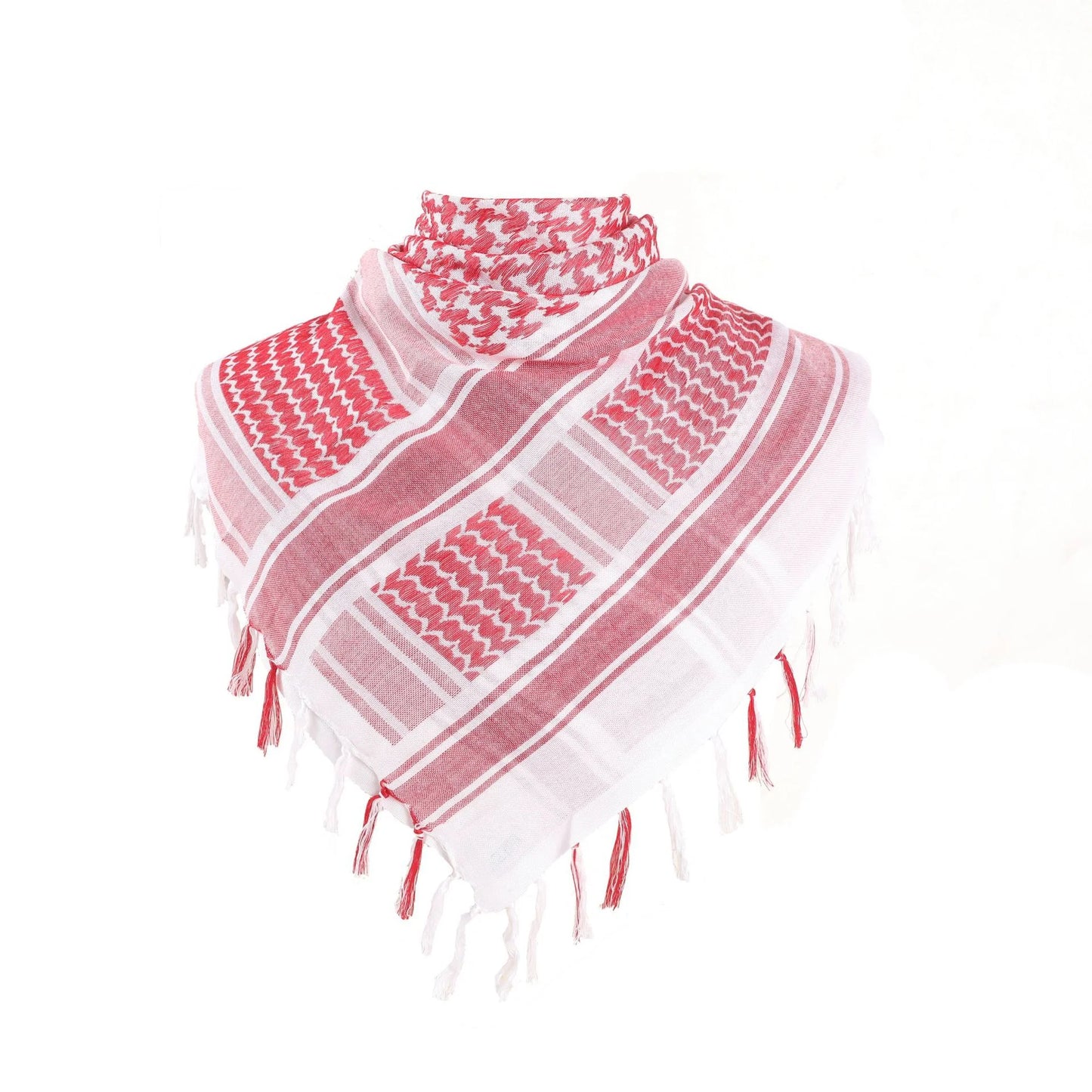 Tactical Arab Keffiyeh Shemagh Scarf Cotton Winter Shawl Neck Warmer Cover Head Wrap Windproof Hiking Camping Scarf Men Women