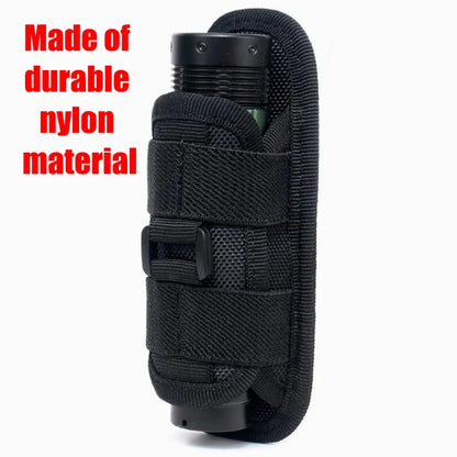 Tactical Flashlight Pouch Belt Torch Bag