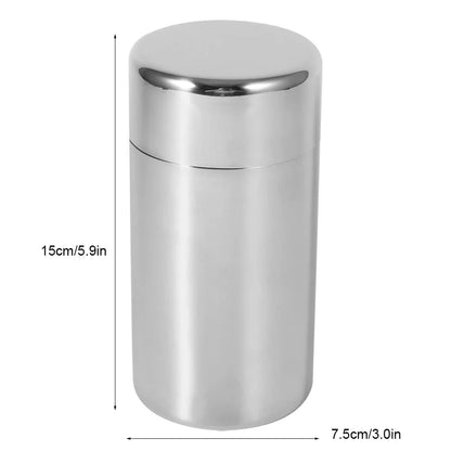 Stainless Steel Tea Can Loose Leaf Tea Tins  Small Travel Portable Container Coffee Sugar  Box Containers Kitchen Canisters
