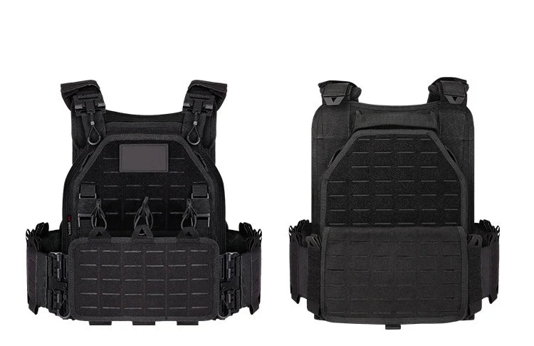 YAKEDA Tactical Vest 6094 Fast detachable light laser cut outdoor hunting black gear carry vest of high quality