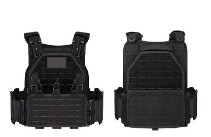 YAKEDA Tactical Vest 6094 Fast detachable light laser cut outdoor hunting black gear carry vest of high quality