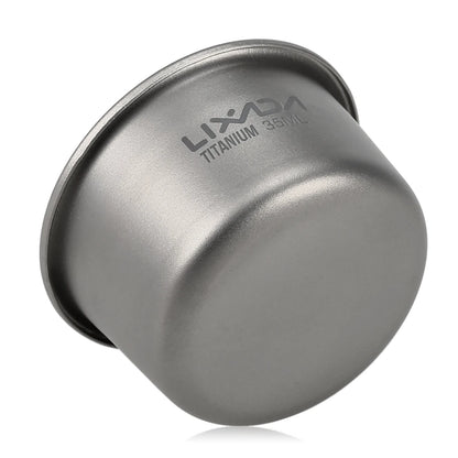 1/3pcs Lixada 35ml Mini Titanium Tea Cup Home Office Outdoor Camping Hiking Coffee Tea Cup Mug 8g
