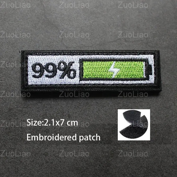3D Embroidery Creative  Gold Coins and Stereo Eagles Armband  No Signal Woven With Hook Loop For Backpack Clothing Custom Patch
