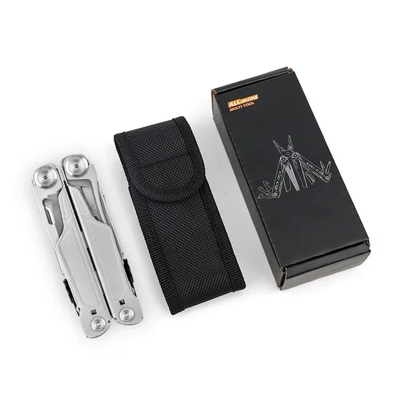 Multitool  18-in-1 EDC Pocket Knife Set with Wire Stripper, Pliers, and Pocket Clip, Gifts for Men, Stainless Steel Scissors