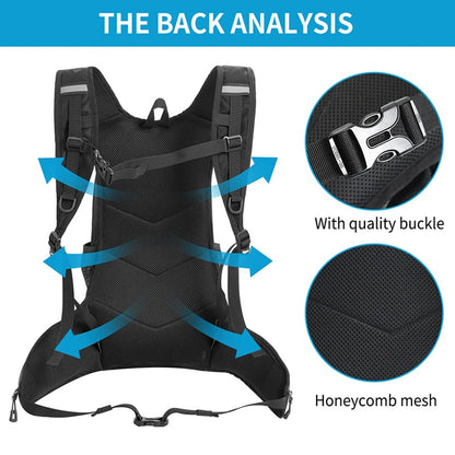 Outdoor Sports Water Bag Set 3Liters Inner Bladder Backpack Water Bag Rucksack Waterbag Knapsack with Suction Nozzle Water Pipe