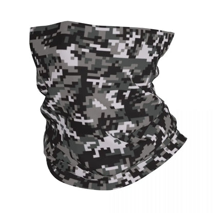 Custom Flecktarn Camo Bandana Neck Gaiter Windproof Face Scarf Cover Men Women Woodland Camouflage Headwear Tube Balaclava
