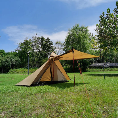 Outdoor 2 People Ultralight Mountain Gear with 2 Door Spire Tent Waterproof Camping tourist with Chimney Hole Hot Tent Camp