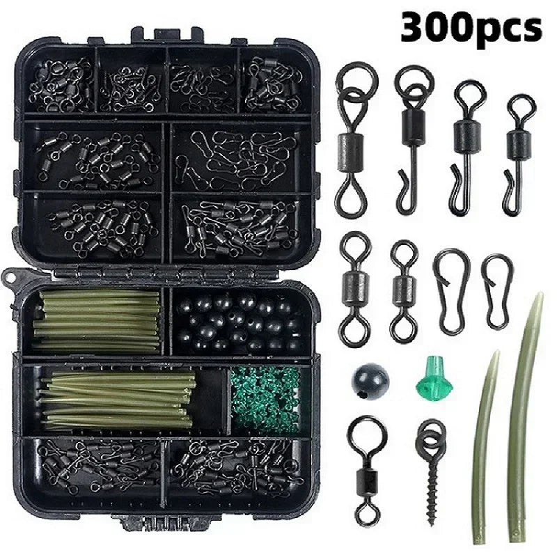 Articulos De Pesca Carp Fishing Tackle Kit Anti Tangle Sleeves Hook Stop Beads Swivels All for Fishing Goods Accessories