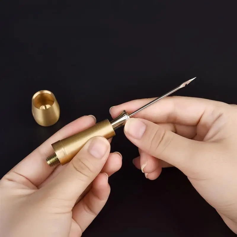 Leather Sewing Awl Set Replaceable Multifunctional Shoes Repair Tool Kit Punch Stitching Needles DIY Sewing Leathercraft