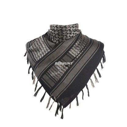 Hot sale Arab Keffiyeh Shemagh Scarf Cotton Winter Shawl Neck Warmer Cover Head Wrap Windproof Tactical Camping Scarf Men Women