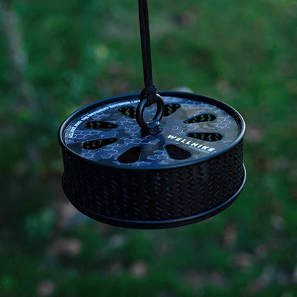 WELLHIKE Hollow Mosquitoes Coil Tray with Cover Repellent Incense Box Coil Burner Ultralight Gadgets for Outdoor Camping Hiking