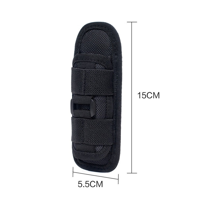 Tactical Flashlight Pouch Belt Torch Bag