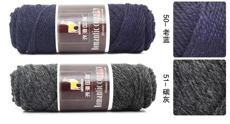 TPRPYN 1pc 100g Alpaca wool Soft Warm Knitting Worsted Alpaca Wool Crochet Yarn Thread Scarves Gloves Handcraft Pure Multic