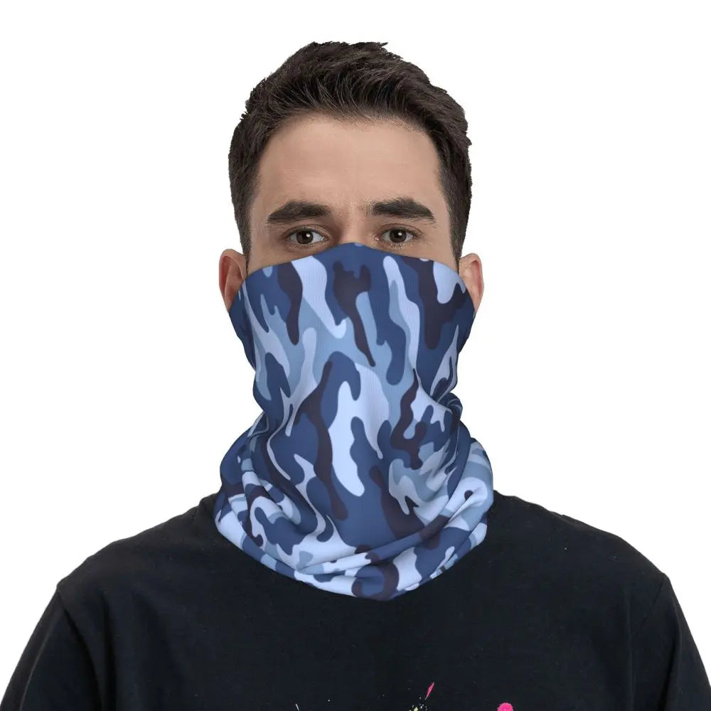 Custom Flecktarn Camo Bandana Neck Gaiter Windproof Face Scarf Cover Men Women Woodland Camouflage Headwear Tube Balaclava
