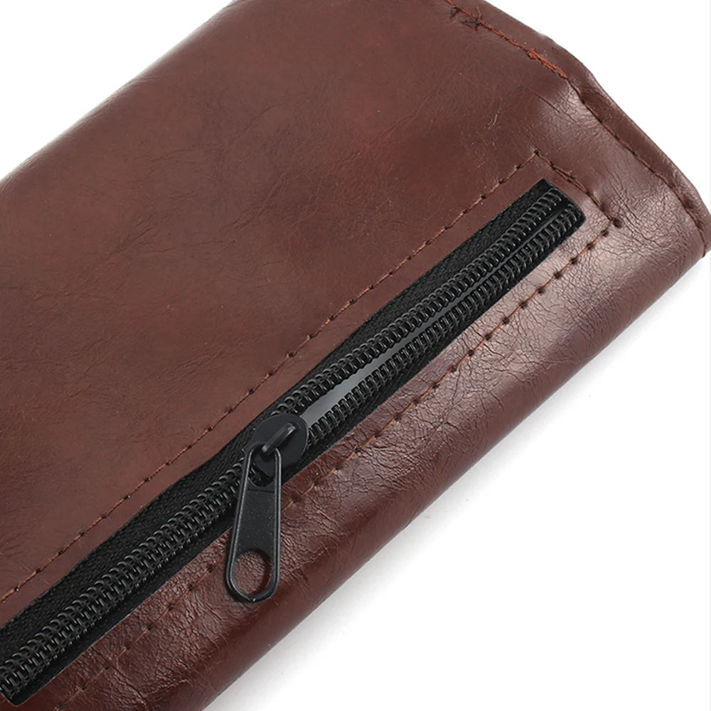 Leather Tobacco Pouch Bag Wallet Bag Tobacco Herb Bag Pouch Case Portable Smoking Pipe Cigarette Rolling Papers Storage Bag