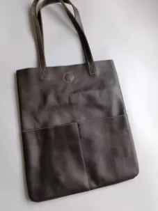 Luxury Design Genuine Leather Custom Initials Tote Bag Cowhide Daily Fashion Woman Shoulder Bag Large Capacity Business Handbag