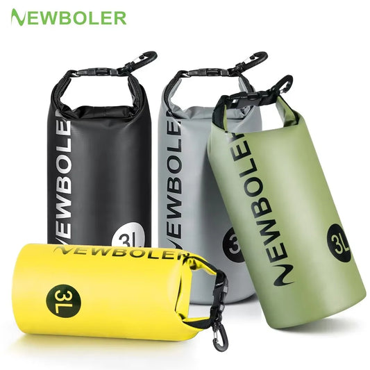 NEWBOLER 3L Waterproof Dry Bag Sack for Camping Drift Trekking Swimming Bag Rafting Kayak Trekking Fishing Outdoor Waterbag