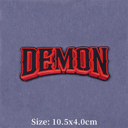 Indicative Slogan Patch Iron/Sew On Patches For Clothing Thermoadhesive Patches Embroidery/Fusible Patch Stay Weird Applique DIY