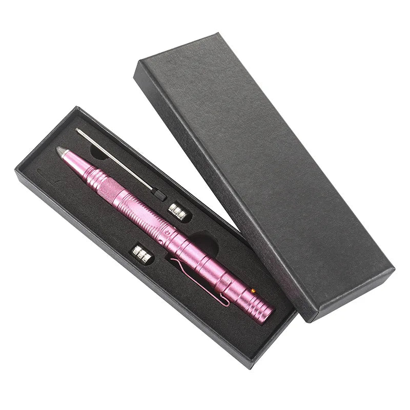 Military Tactical Pen, 6-in-1 Self Defense Pen LED Flash light