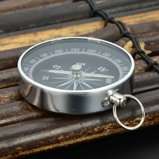 Portable Aluminum Emergency Compass Lightweight G44-2 Outdoor Survival Tool for Hiking Camping Black Navigation Wild Compass