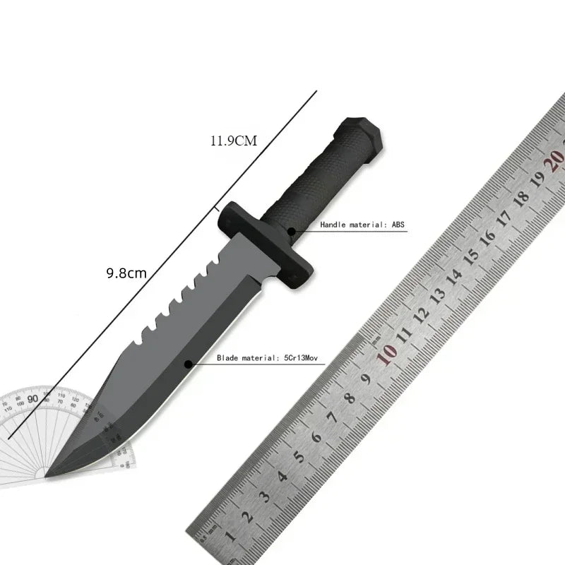 Survival Fixed Blade Knife Sharp 5Cr13Mov Blade with  Sheath Camping Portable Outdoor Utility Knife EDC Tactical Hunting Tool