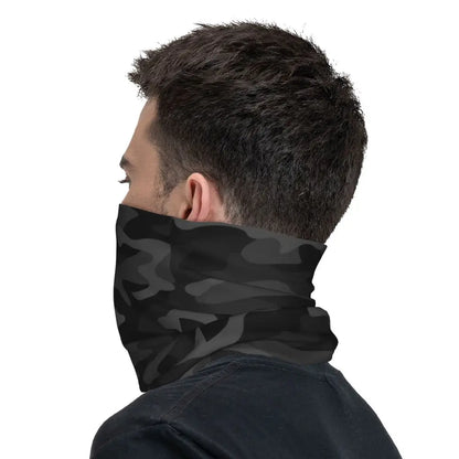 Custom Flecktarn Camo Bandana Neck Gaiter Windproof Face Scarf Cover Men Women Woodland Camouflage Headwear Tube Balaclava