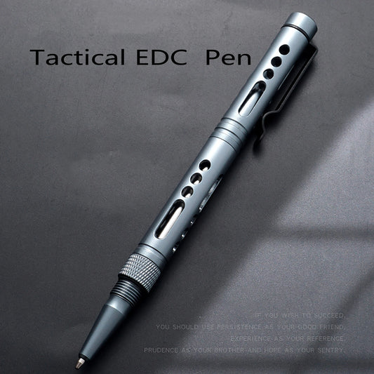 Super fine light CNC  Aluminum metal knock ballpoint pen self defence survival tungsten  breaker EDC