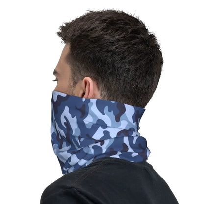 Custom Flecktarn Camo Bandana Neck Gaiter Windproof Face Scarf Cover Men Women Woodland Camouflage Headwear Tube Balaclava
