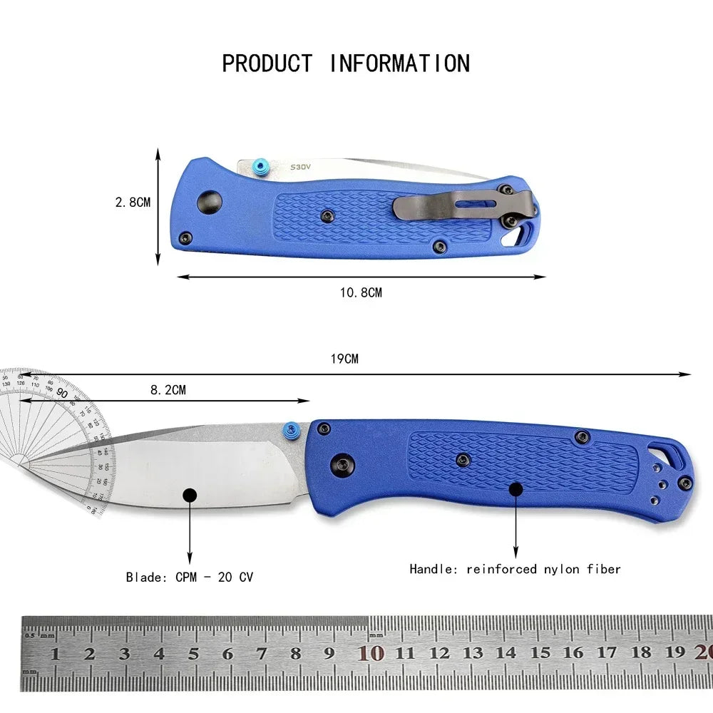 BM Bugout 535 Multi Colors EDC Munual Folding Pocket Knife Survival Outdoor Hunting Tactical Knife Utility Hand Tools Men Gifts