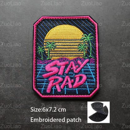 3D Embroidery Creative  Gold Coins and Stereo Eagles Armband  No Signal Woven With Hook Loop For Backpack Clothing Custom Patch