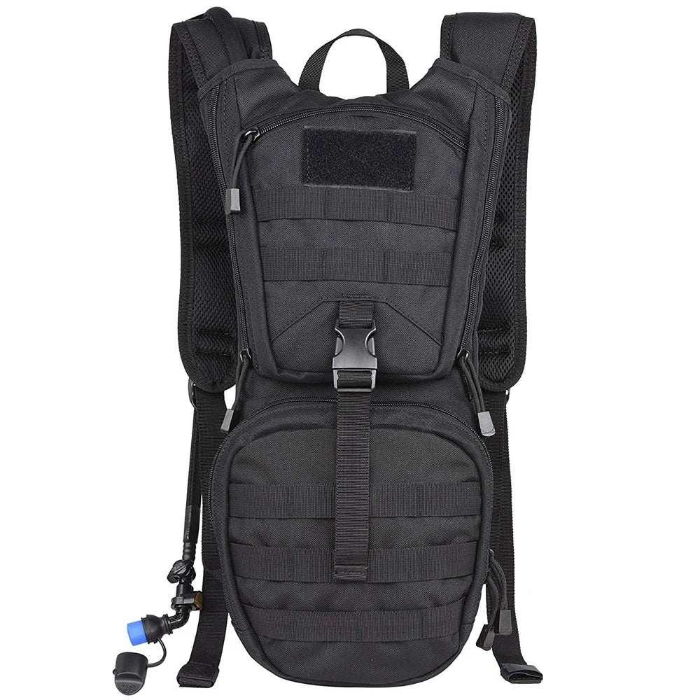 With 2/3L Water Bag Hydration Backpack Tactical Hydration Pack Backpack Military for Hiking Cycling Climbing Outdoor Bladder