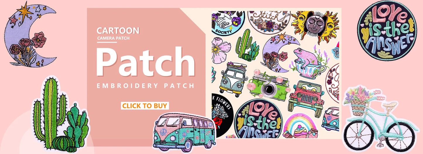 Prajna Wild Adventure Embroidered Patches For Clothing Badges Traveler Mountain Patch For T-shirt Iron On Patches On Clothes DIY