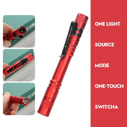 Mini Portable LED Pen Light Pocket Ultra Bright High Lumens Handheld Flashlight Linterna Torch For Camping Outdoor Emergency