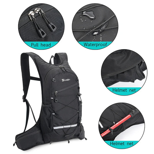 Outdoor Sports Water Bag Set 3Liters Inner Bladder Backpack Water Bag Rucksack Waterbag Knapsack with Suction Nozzle Water Pipe