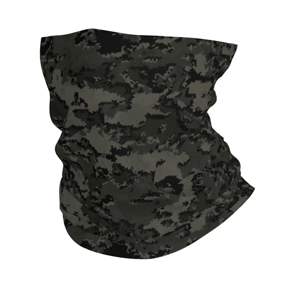 Custom Flecktarn Camo Bandana Neck Gaiter Windproof Face Scarf Cover Men Women Woodland Camouflage Headwear Tube Balaclava